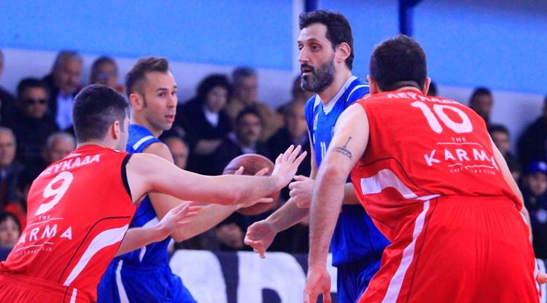 Φάση από τον αγώνα με τη Δόξα Λευκάδας