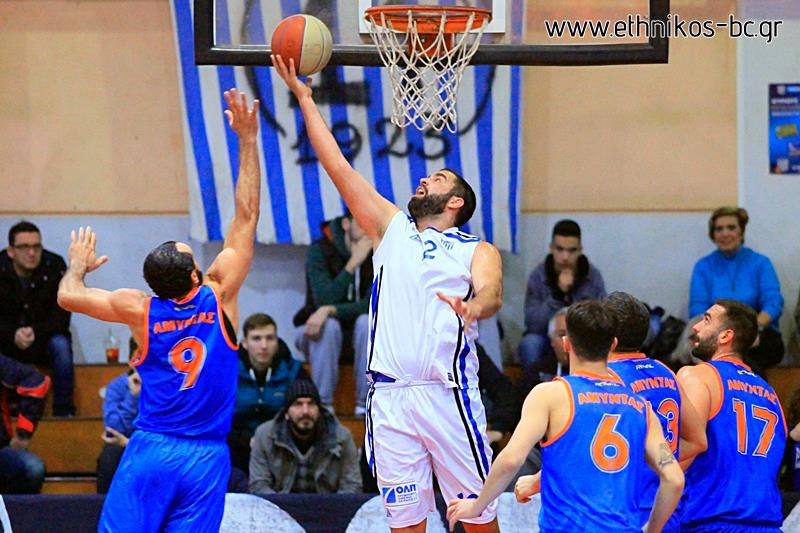 Φάση από τον αγώνα με τον Αμύντα