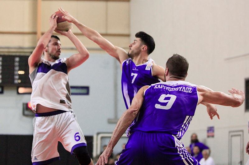 Φάση από τον αγώνα με τον Ηρακλή